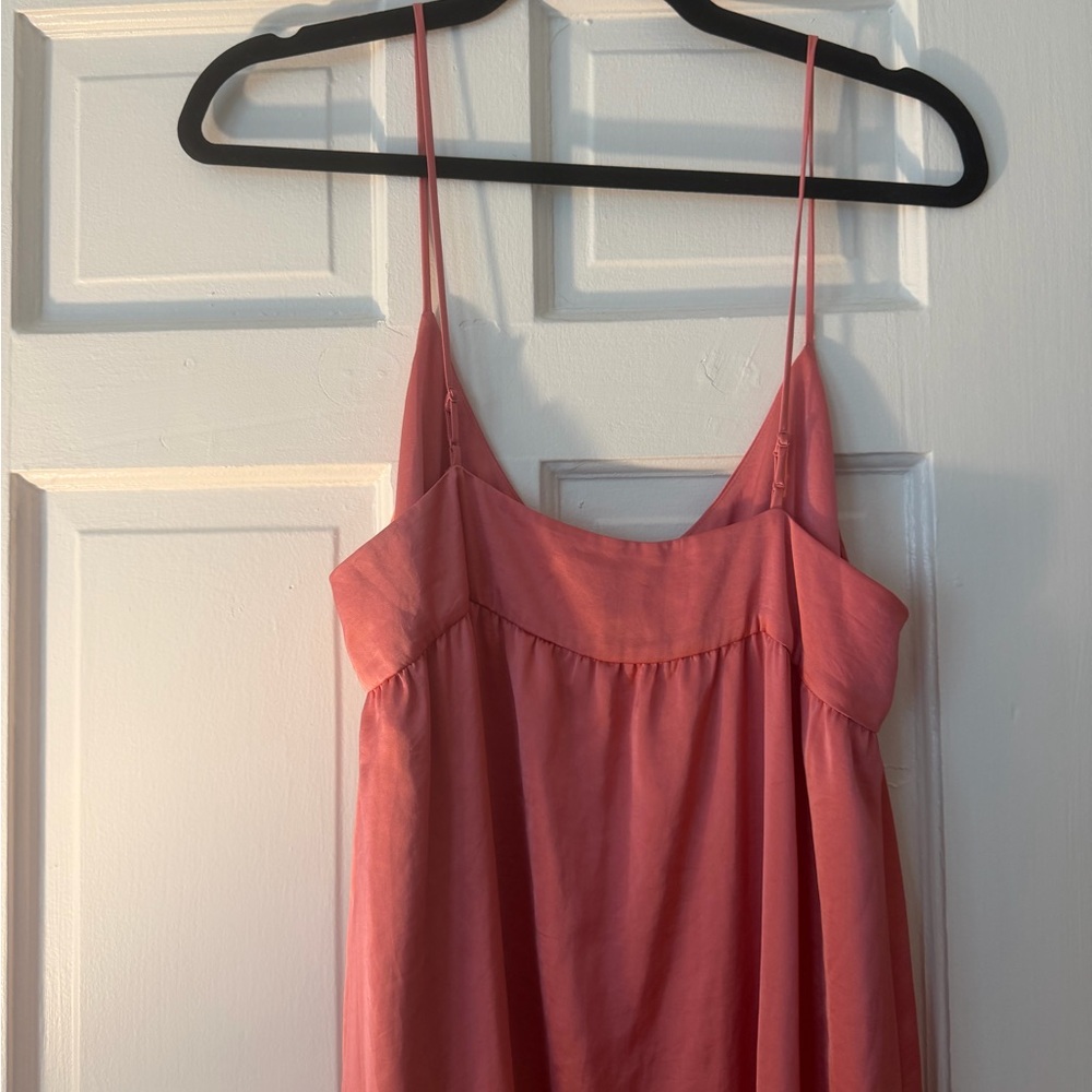 Aritzia Coral Pink Maxi Slip Dress - Picture 4 of 5